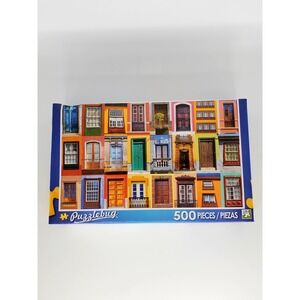 Puzzlebug 500 Piece "Colorful Windows" Puzzle-NIB